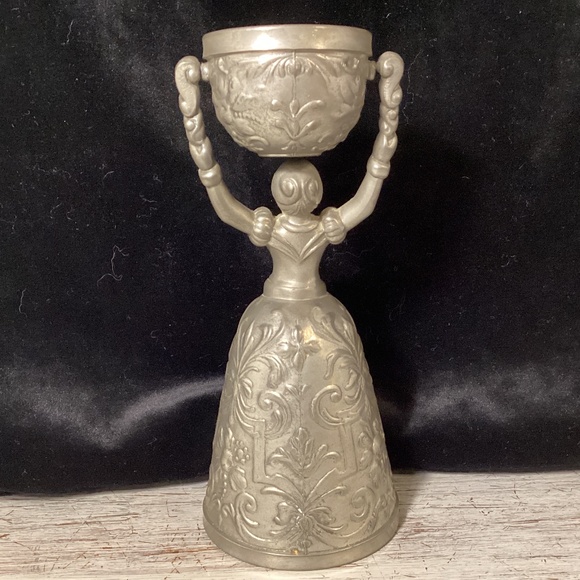 Vintage German Pewter Wedding Cup - Picture 5 of 8
